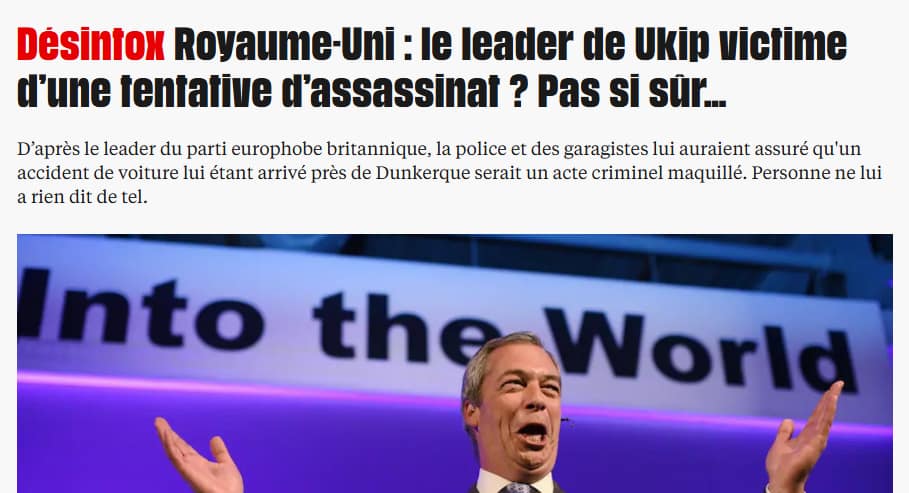 Was Nigel Farage’s Car Sabotaged in 2016?