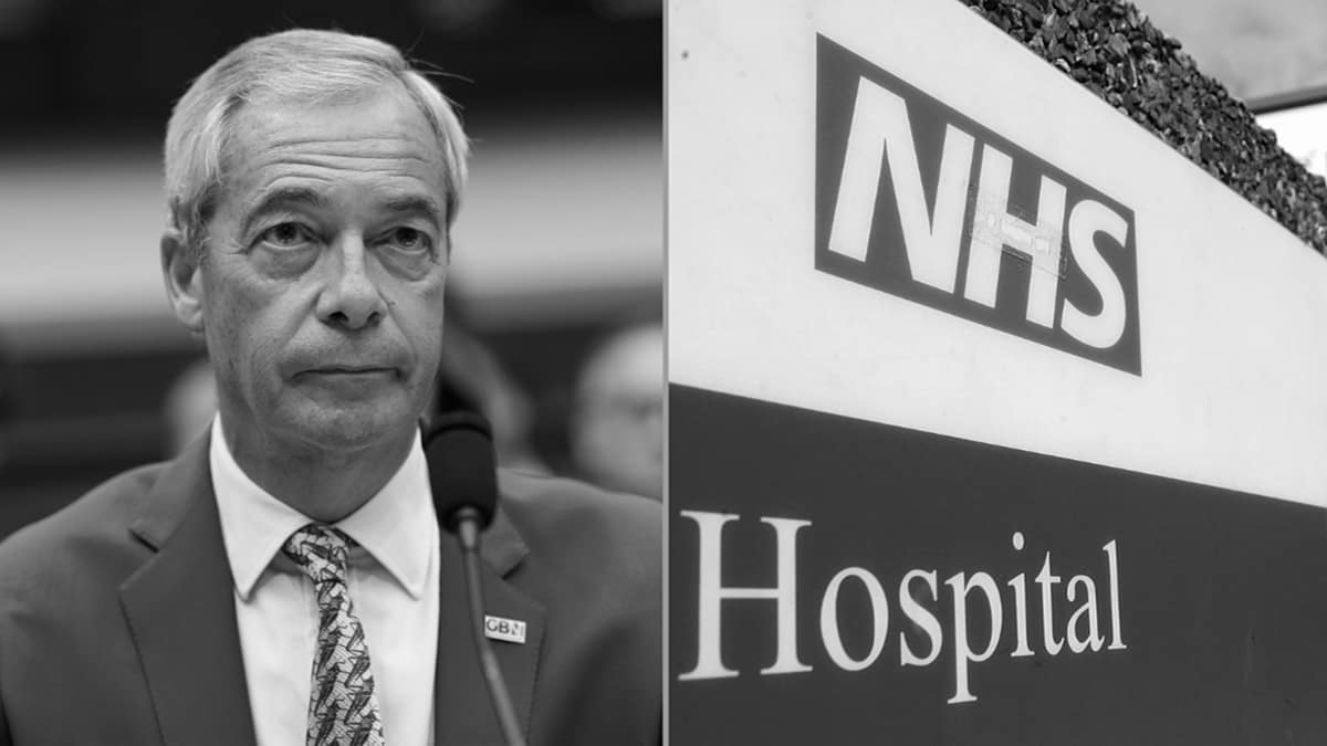 NHS hospital sign outside a UK hospital