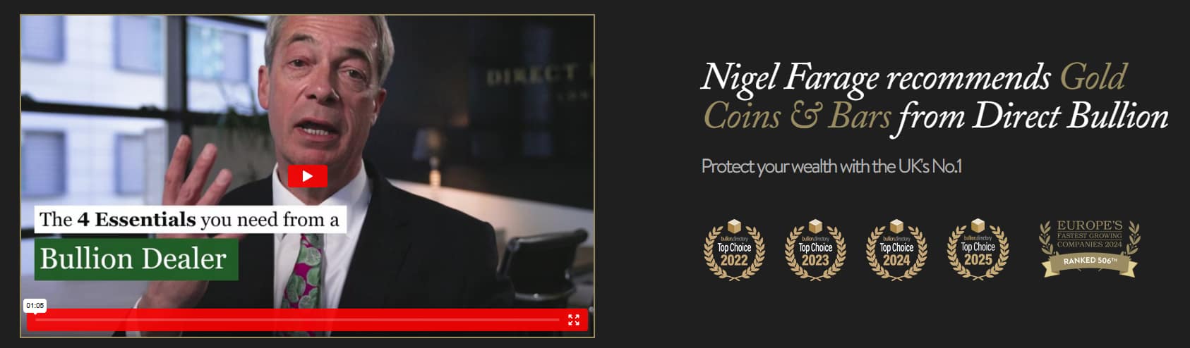 Nigel Farage Direct Bullion